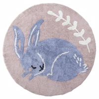 Sebra vævet gulvtæppe - Kaninen Blue Bell
